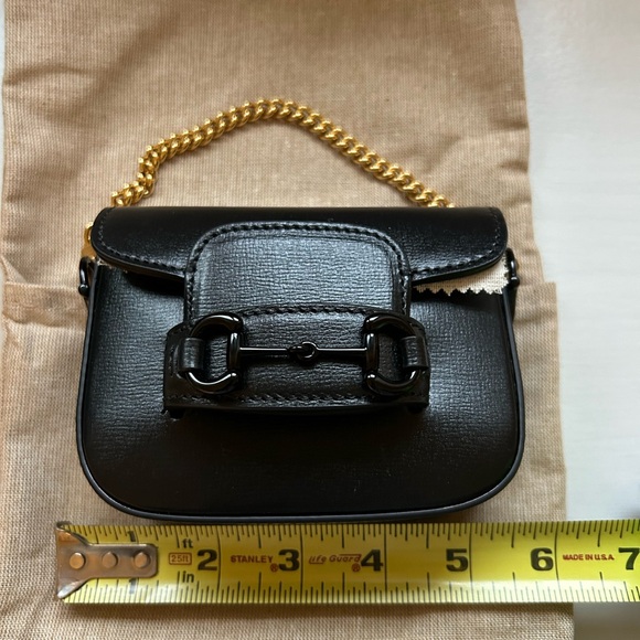 Gucci Azalea Calfsk Web Monochrome Horsebit 1955 wallet - Picture 12 of 13